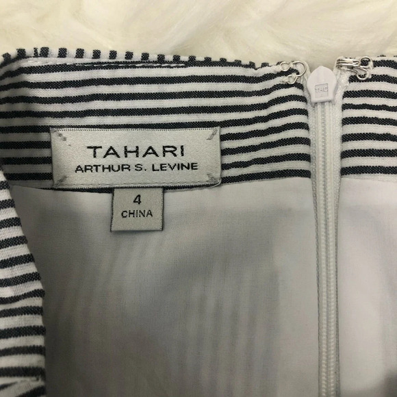 Tahari arthur s levine striped pencil skirt 4 - Picture 3 of 4